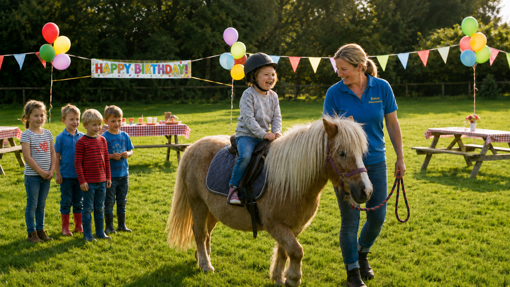 Pony ride party hire for kids birthdays in Sydney